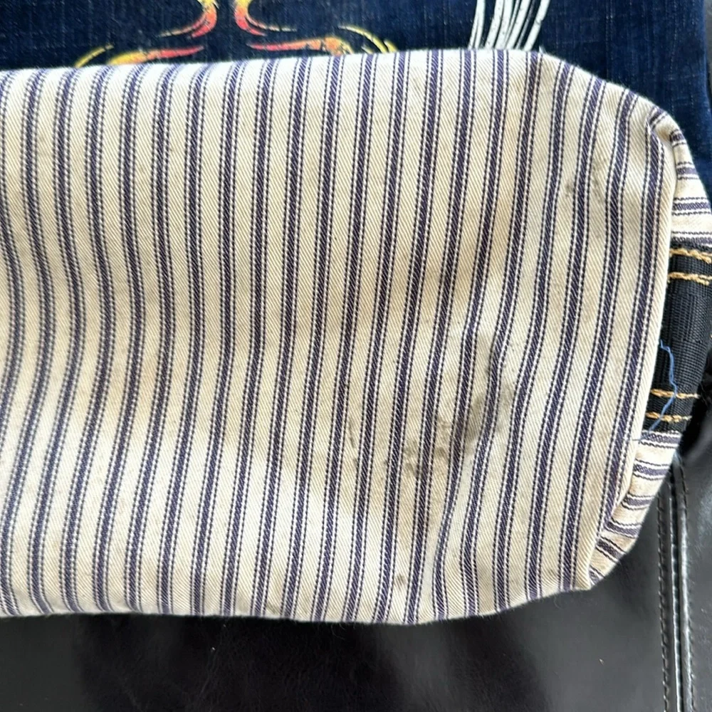 Motor City Denim Company denim tote shoulder bag - Picture 3 of 11